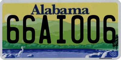 AL license plate 66AI006