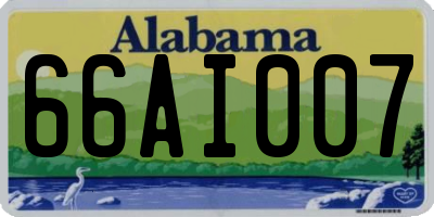 AL license plate 66AI007