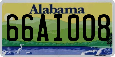 AL license plate 66AI008