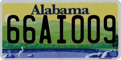 AL license plate 66AI009