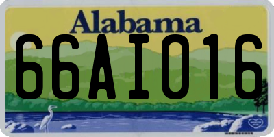 AL license plate 66AI016