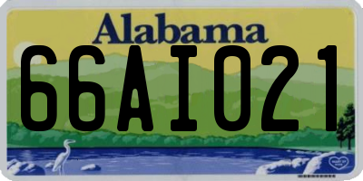 AL license plate 66AI021