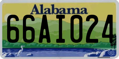 AL license plate 66AI024