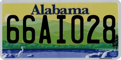 AL license plate 66AI028