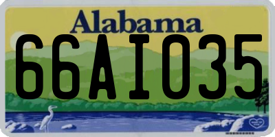 AL license plate 66AI035