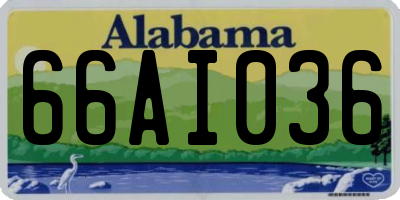 AL license plate 66AI036