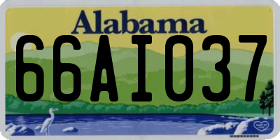 AL license plate 66AI037