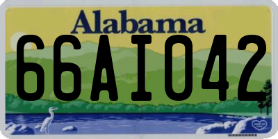 AL license plate 66AI042
