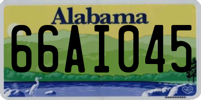 AL license plate 66AI045