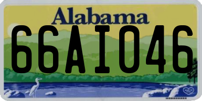AL license plate 66AI046