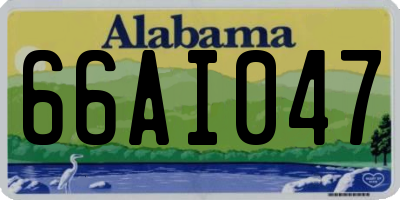 AL license plate 66AI047