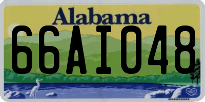 AL license plate 66AI048