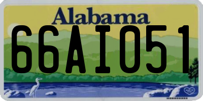 AL license plate 66AI051