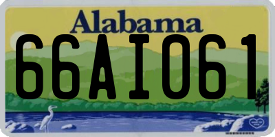 AL license plate 66AI061