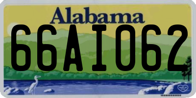 AL license plate 66AI062