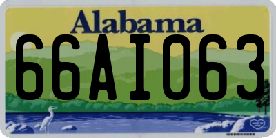 AL license plate 66AI063