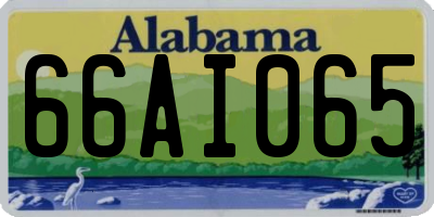 AL license plate 66AI065