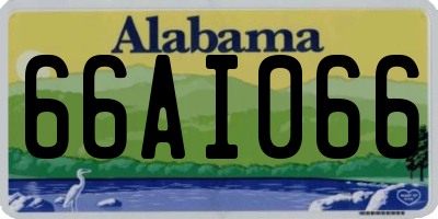 AL license plate 66AI066