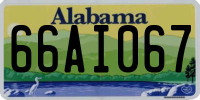 AL license plate 66AI067