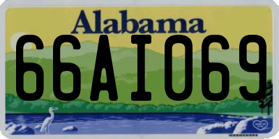 AL license plate 66AI069