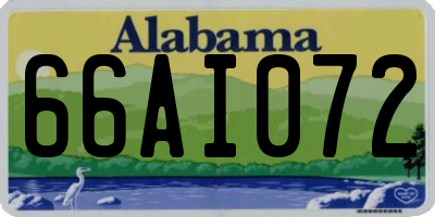 AL license plate 66AI072