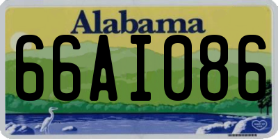 AL license plate 66AI086
