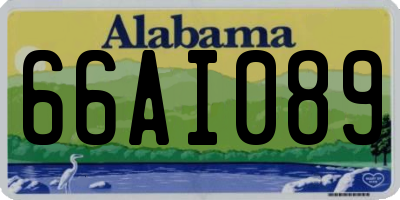 AL license plate 66AI089
