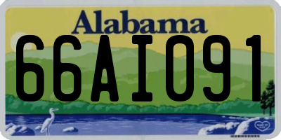 AL license plate 66AI091