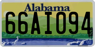 AL license plate 66AI094
