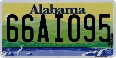 AL license plate 66AI095