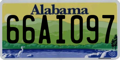 AL license plate 66AI097
