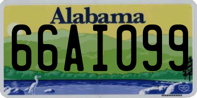 AL license plate 66AI099
