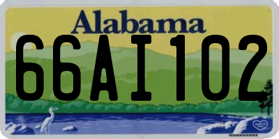 AL license plate 66AI102