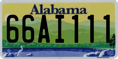 AL license plate 66AI111