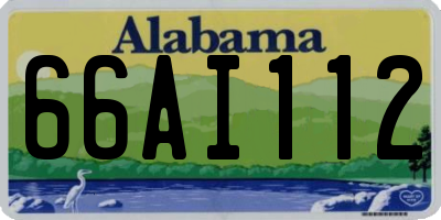 AL license plate 66AI112