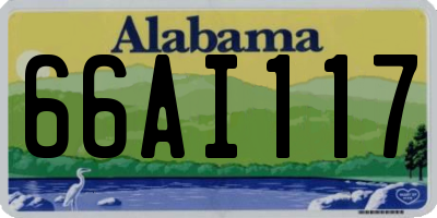 AL license plate 66AI117