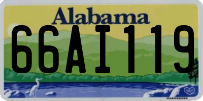 AL license plate 66AI119