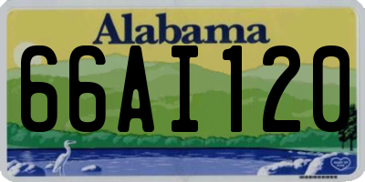 AL license plate 66AI120
