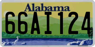 AL license plate 66AI124