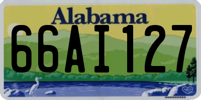 AL license plate 66AI127