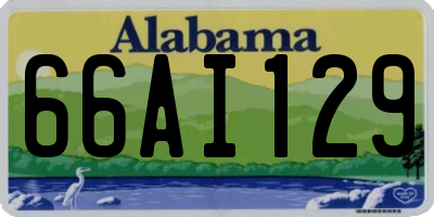 AL license plate 66AI129