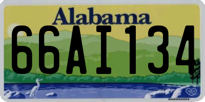 AL license plate 66AI134
