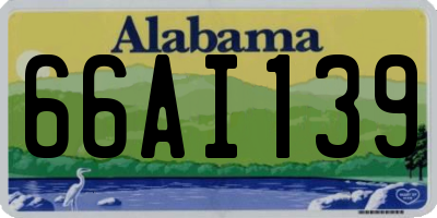 AL license plate 66AI139