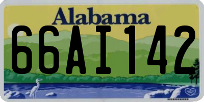 AL license plate 66AI142