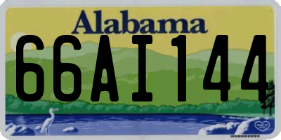 AL license plate 66AI144