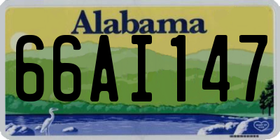 AL license plate 66AI147