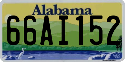 AL license plate 66AI152