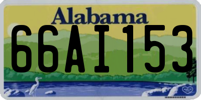 AL license plate 66AI153