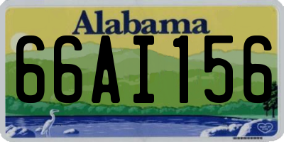 AL license plate 66AI156
