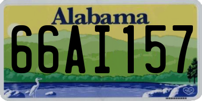 AL license plate 66AI157